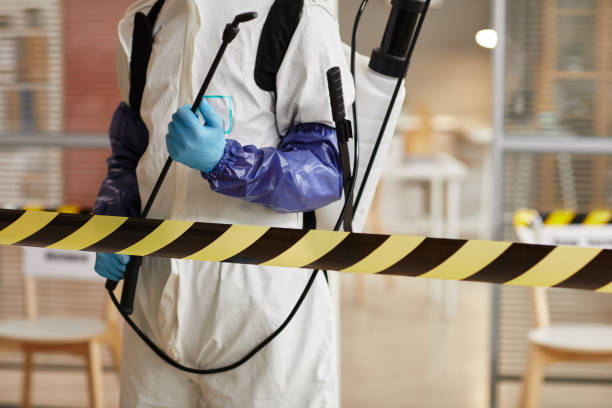 Professional Biohazard technician working in Matthews, NC